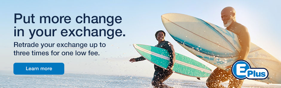 E-Plus - Flex More Exchange Muscle. Change destinations. Change resorts. Change travel dates. 