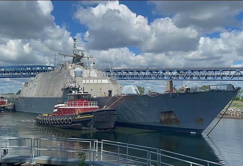 The decommissioned USS Little Rock is entering the Philadelphia Navy Yard in 2024.