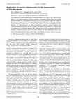 Research paper thumbnail of Application of neutron interferometry to the measurement of thin film density