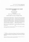Research paper thumbnail of El canon implícito de Aristóteles: épica y tragedia en la Poética