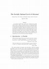 Research paper thumbnail of The Socially Optimal Level of Altruism