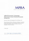 Research paper thumbnail of ASEAN Economic Community: Theoretical versus Practical Economic Integration