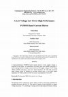 Research paper thumbnail of A low voltage low power high performance FGMOS based current mirror