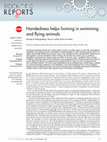 Research paper thumbnail of Handedness helps homing in swimming and flying animals