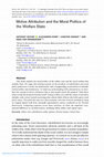 Research paper thumbnail of Motive Attribution and the Moral Politics of the Welfare State