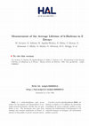 Research paper thumbnail of Measurement of the average lifetime of b-hadrons in Z decays