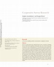 Research paper thumbnail of Cooperative Survey Research