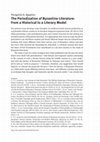 Research paper thumbnail of Panagiotis A. Agapitos, The Periodization of Byzantine Literature: From a Historical to a Literary Model, in Anecdote Byzantina: Studien zur Byzantinischen Geschichte und Kultur, edited by I. Stadelmann-Grimm et al., Munich 2023, pp. 1-20.