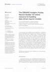 Research paper thumbnail of The EBRAINS Hodgkin-Huxley Neuron Builder: An online resource for building data-driven neuron models