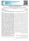 Research paper thumbnail of Evaluation of the Relationship between Environmental Practices in the Mariout Region and Satisfaction Level with Touristic Services