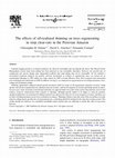 Research paper thumbnail of The effects of silvicultural thinning on trees regenerating in strip clear-cuts in the Peruvian Amazon