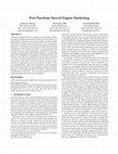 Research paper thumbnail of Post Purchase Search Engine Marketing