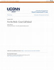 Research paper thumbnail of For the Birds- Great Gull Island