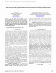Research paper thumbnail of The Analysis of the Specific Dictionaries for Compressive Sensing of EEG Signals
