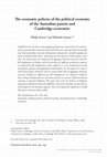 Research paper thumbnail of The economic policies of the political economy of the Australian patriot and Cambridge economist