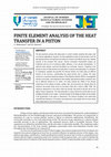 Research paper thumbnail of Finite Element Analysis of the Heat Transfer in a Piston