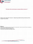 Research paper thumbnail of Television series inside the EFL classroom: Bridging the gap between teaching and learning informal language through subtitles
