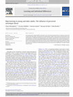 Research paper thumbnail of Map learning in young and older adults: The influence of perceived stereotype threat
