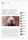 Research paper thumbnail of Mélyfúrások - Vincze Richárd recenziója a "Nincs vége. Ez a befejezés." / Tanulmányok Esterházy Péterről című kötetről