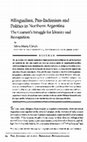 Research paper thumbnail of Bilingualism, Pan-Indianism and Politics in Northern Argentina The Guarani's Struggle for Identity and Recognition