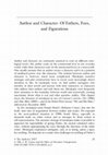 Research paper thumbnail of Author and Character: Of Fathers, Foes, and Figurations