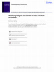 Research paper thumbnail of Mobilizing Religion and Gender in India: The Role of Activism
