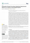 Research paper thumbnail of Sustainable Thematic Investing: Identifying Opportunities Based on an Analysis of Stewardship Reports