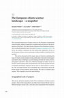Research paper thumbnail of The European citizen science landscape – a snapshot