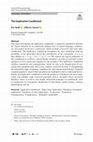 Research paper thumbnail of The Implicative Conditional