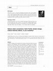 Research paper thumbnail of Salmon shark connections: North Pacific climate change, indirect fisheries effects, or just variability?
