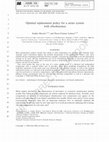Research paper thumbnail of Optimal replacement policy for a series system with obsolescence