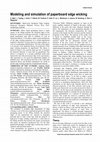 Research paper thumbnail of Modeling and simulation of paperboard edge wicking