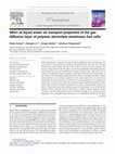 Research paper thumbnail of Effect of liquid water on transport properties of the gas diffusion layer of polymer electrolyte membrane fuel cells