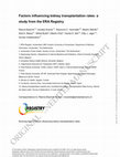 Research paper thumbnail of Factors influencing kidney transplantation rates: a study from the ERA Registry