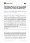 Research paper thumbnail of Comparison of Support Vector Machine and Random Forest Algorithms for Invasive and Expansive Species Classification Using Airborne Hyperspectral Data