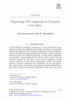 Research paper thumbnail of Negotiating CSO Legitimacy in Tanzanian Civic Space