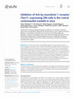 Research paper thumbnail of Inhibition of itch by neurokinin 1 receptor (Tacr1) -expressing ON cells in the rostral ventromedial medulla in mice