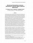 Research paper thumbnail of Monitoring Phytophthora ramorum distribution in streams within coastal California watersheds