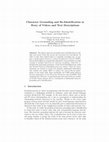 Research paper thumbnail of Character Grounding and Re-identification in Story of Videos and Text Descriptions