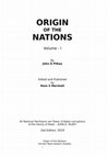 Research paper thumbnail of ORIGIN OF THE NATIONS Volume-1