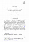 Research paper thumbnail of Advocacy in Constrained Settings. Rethinking Contextuality