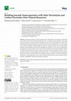 Research paper thumbnail of Building towards Supercapacitors with Safer Electrolytes and Carbon Electrodes from Natural Resources