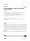 Research paper thumbnail of Morphing matter: from mechanical principles to robotic applications