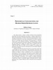 Research paper thumbnail of PHENOMENAL CONSCIOUSNESS AND HIGHER-ORDER REPRESENTATION