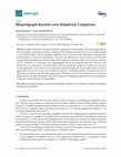 Research paper thumbnail of (Hyper)graph Kernels over Simplicial Complexes