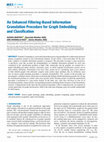 Research paper thumbnail of An Enhanced Filtering-Based Information Granulation Procedure for Graph Embedding and Classification