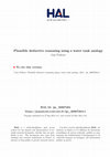Research paper thumbnail of Plausible deductive reasoning using a water tank analogy