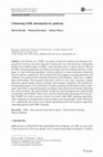 Research paper thumbnail of Clustering XML documents by patterns