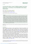 Research paper thumbnail of Learning the Brexit Lesson? Shifting Support for Direct Democracy in Germany in the Aftermath of the Brexit Referendum