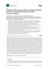 Research paper thumbnail of Autonomic Phenotypes in Chronic Fatigue Syndrome (CFS) Are Associated with Illness Severity: A Cluster Analysis